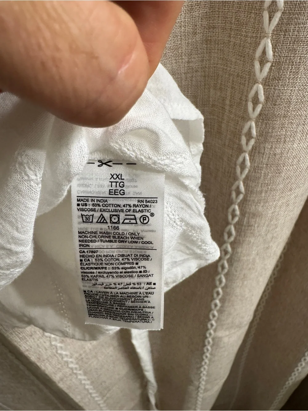 Old Navy lightweight white